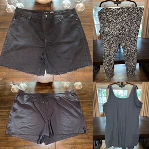 Old Navy Women’s 4x Dress, Leggings and Shorts Bundle #4 NWOT